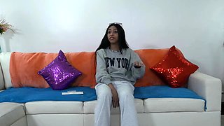 Brunette Bombshell Takes Double Anal Pounding With Deepthroa