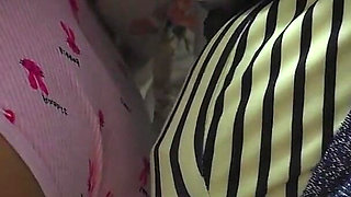 Omg!! Almost Seen When She Grab Stranger's Dick in a Packed Subway Metro