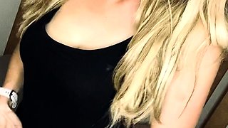 Curly Blonde Teen Records Solo Dildo Masturbation More at