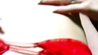 Blonde teen is tied up and fucked by two older guys