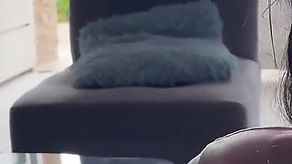 The Colombian Girl Sucks and Swallows Semen When Her Neighbor Sees Her