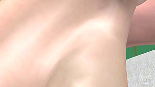 Animated 3D Lesbian Porn - Gorgeous Teen on Chair, Mature Woman Licking Her Pussy to Multiple Orgasms