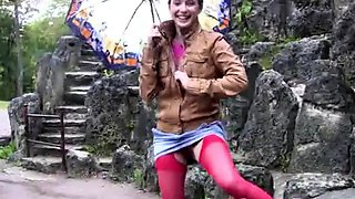 Tiny Tyler Masturbate Outdoor