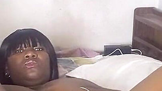 Naughty Solo Play with a Thick Dildo