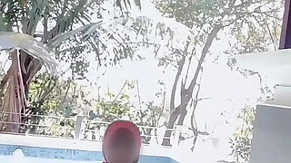 Hijab Nude in Swimming Pool