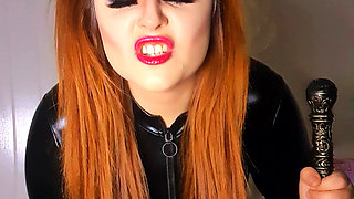 Dominant Humiliation JOI by Latex Mistress in Maleficent Cosplay