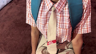 Indian Cute School Girl Come to Home and Suck Cock in Step Brother