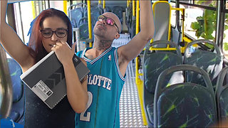 Pervert Penetrates College Student From Behind on the Bus in Public!