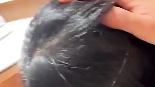 Amateur Asian does doggystyle with boyfriend