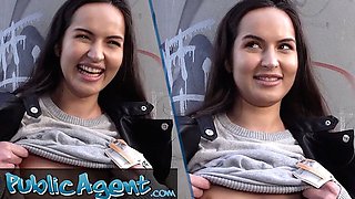 Sweetie's public blowjob video by Public Agent
