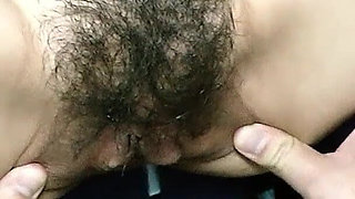 Asian teen in car secretly fucked by step dad