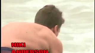 Deserted beach witnesses hot fucking action with a pretty blonde