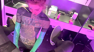 Heavy Tattoo Pegging - Boyfriend Gets Fucked & Fingered Deep