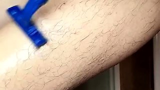 Flexible foot fetish masturbating with feet and hands