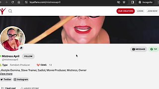 Dominatrix Mistress April - Rough BDSM Anal Punishment in Latex