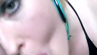 Step-mom Satin Gloves Blowjob & Facial