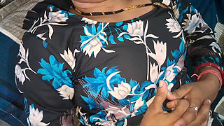 Indian Wife Kavya Blowjob Cum on Tits