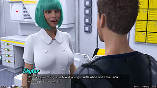 Stranded in Space - Blue Haired MILF Want Threesome with Me & Hot Busty Doctor