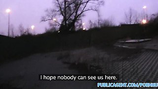 He fucks her through a hole in her tights