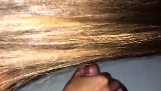 Cuckold hubby films his wife in gloryhole booth