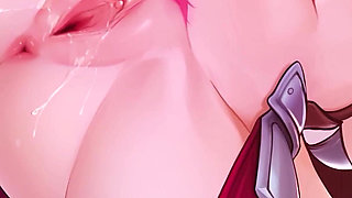 Pink Hair Submissive Teen with Big Tits Gets Her Slutty Pussy Fucked Rough & Creampied Twice - Harem Vs Zombies (steam Game)