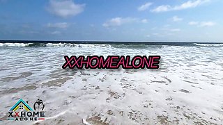 Intercourse Addicted Crazy Teenie Had Fuck-a-thon On The Beach For The First-ever Time.