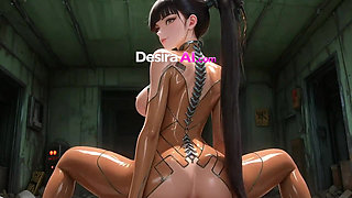 Stellar Blade Parody: Eve Rides Thick Cock Deep (AI Generated)