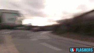Anyone Else Wanna Witness Some Milk cans? Tina Blade Showing Everyone at UK-Flashers