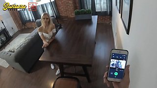 Petite Blonde Girl Ride Tall Chinese Guy AMWF BananaFever
