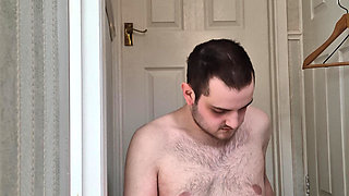 Josh jerking and playing with his boner