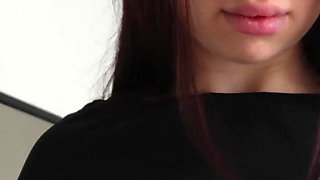 Soft Cute Girl Masturbates Her Virgin Pussy Before School Family Therapy