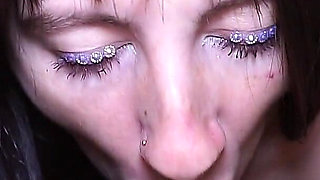 Pregnant Girl Blows Hairy Cock but She Wasn't Ready to Swallow!