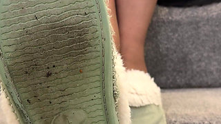 Hot Sweat Feet in Dirty Slippers