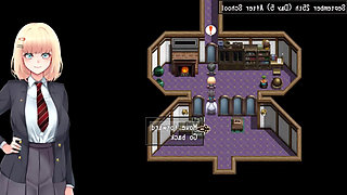 Amelie falls over and over again An endless week in Magic Academy hentai game sex dance ahegao fuck hard dildo
