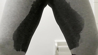 Pissing My Self Wear Grey Leggings