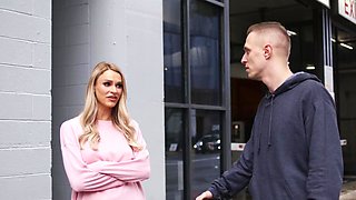 Three hot babes riding big cock and making sweet moans