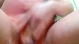 Busty Pregnant Babe masturbating and squirting