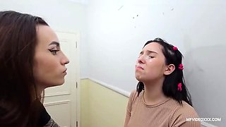 Latina Brunette Submissive Gets Huge Spit Load Swallowed