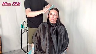 Lucky Miss Ffw - Full Hair Care & Shoulder Massage From Mr