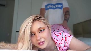 Amateur Step Sister Nika Teaches Virgin Step Brother How to Fuck - Big Ass Cowgirl & Doggy Style Creampie