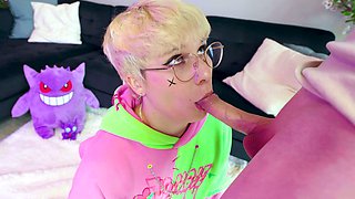 Magdalenas ride in the bathroom Anal Blonde Blowjob Cumshot