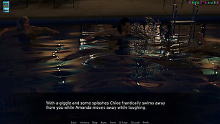 Paradise City by Twisted Arch - Poolside Threesome with My Wife and a Party Professional, Cum Swap Kiss 16