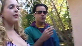 White guy drills chubby black chick on couch