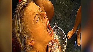 Tina in Sperm Frenzy Wild Gangbang Bukkake Orgy