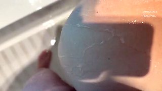 Hardcore Anal Pissing - Blonde MILF Gets Her Ass Filled in Shower