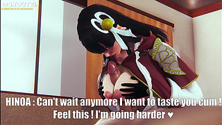 Hinoa From Monster Hunter Rise Takes Care of You After You Save His Village! Relax and Let Her Do It!