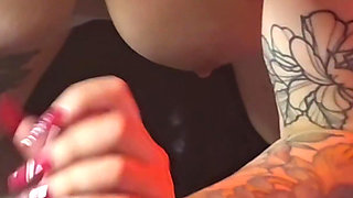 Emo Girl Sucks Dick at Gloryhole