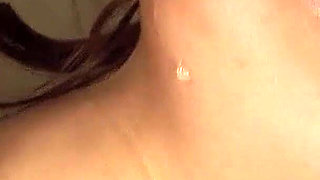 Japan teen with big silicone tits banged by step brother